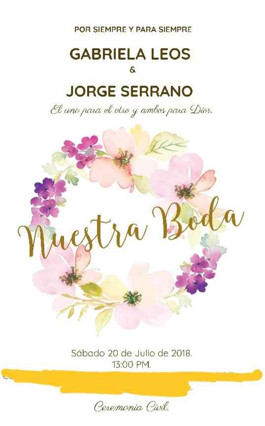 Invitaciones b Civil 🌺 - 4