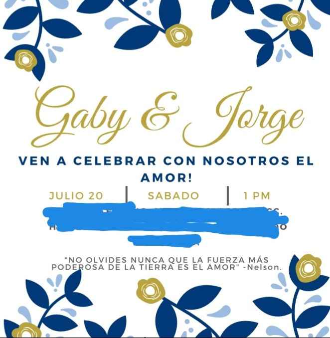 Invitaciones b Civil 🌺 - 8