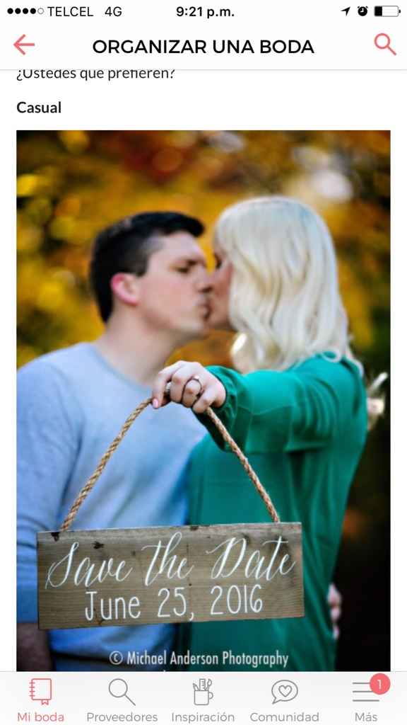 Dilema con el save the date - 1