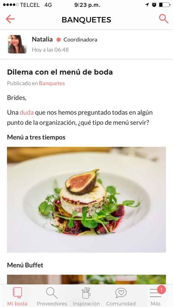 Dilema con el menú de boda - 1