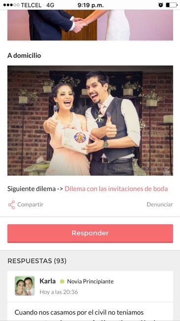 Dilema con la boda civil - 1
