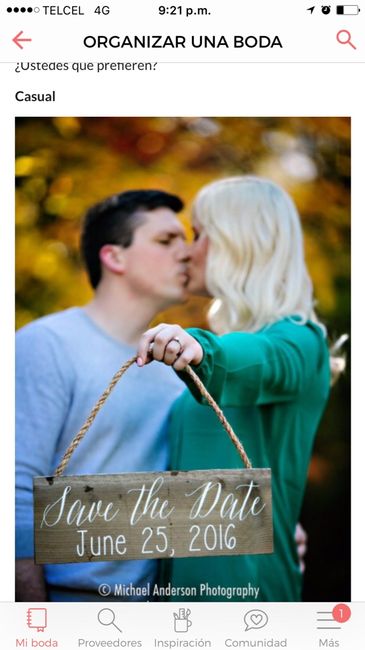 Dilema con el save the date - 1