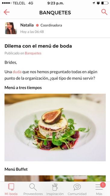 Dilema con el menú de boda - 1
