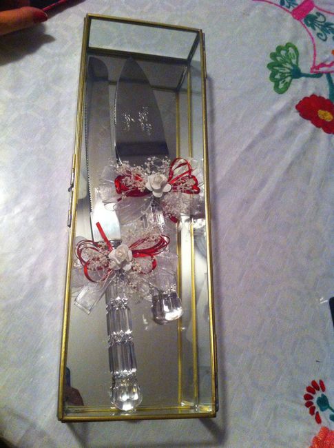 Pala y cuchillo para pastel 