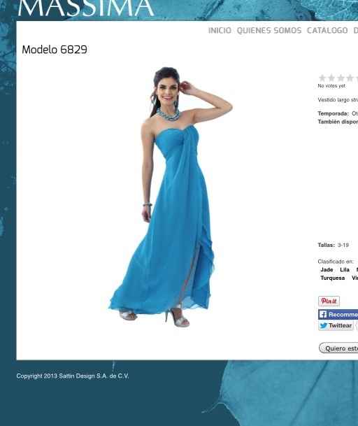 Vestido para damas