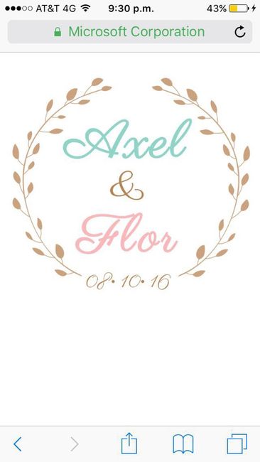 Al fin nuestro monograma civil e iglesia - 2