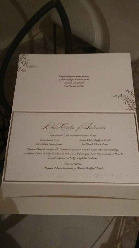 Por fin nuestras invitaciones - 2
