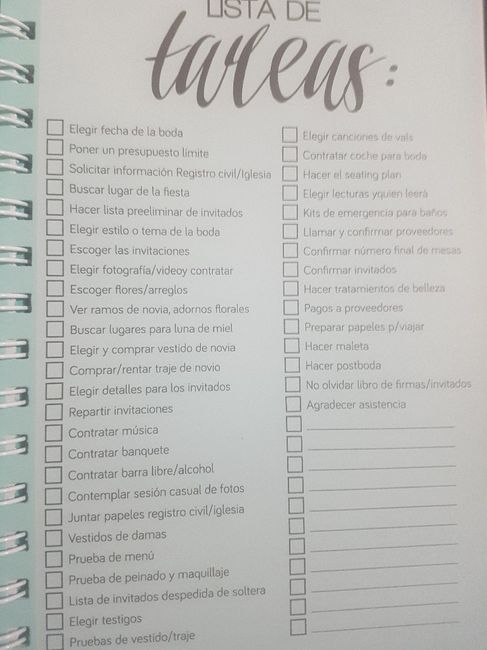 Agenda de boda 2