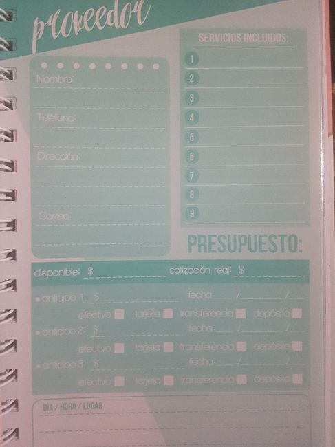 Agenda de boda 3
