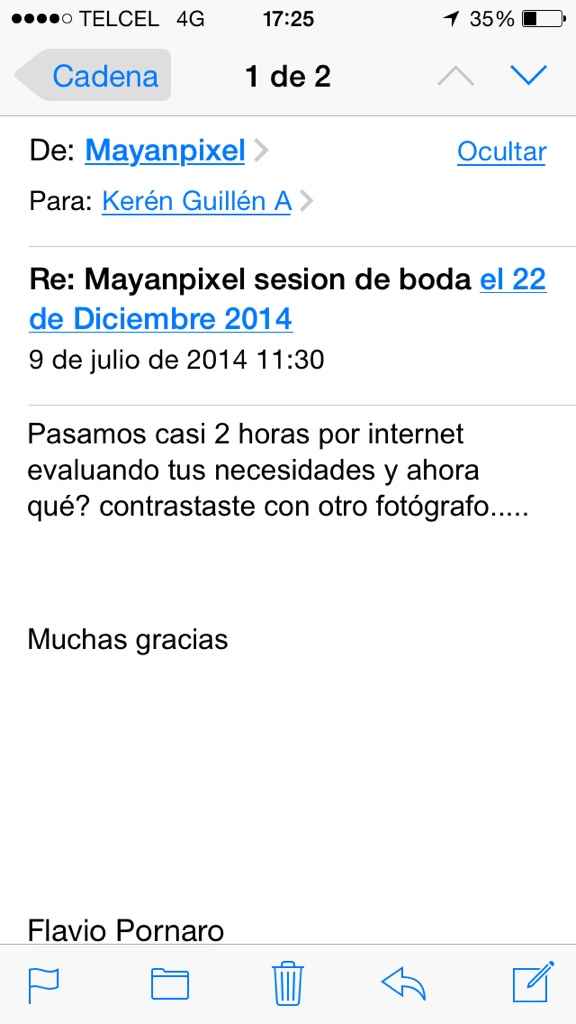 A este proveedor de fotografía no deben buscar!! - 1
