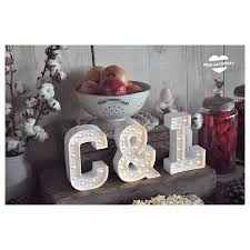 Mini letras para mesa