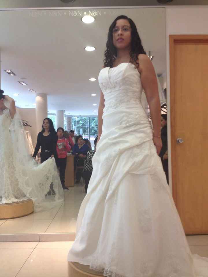 1er vestido, me encanto pero no me gusto que tuviera tanto brillo