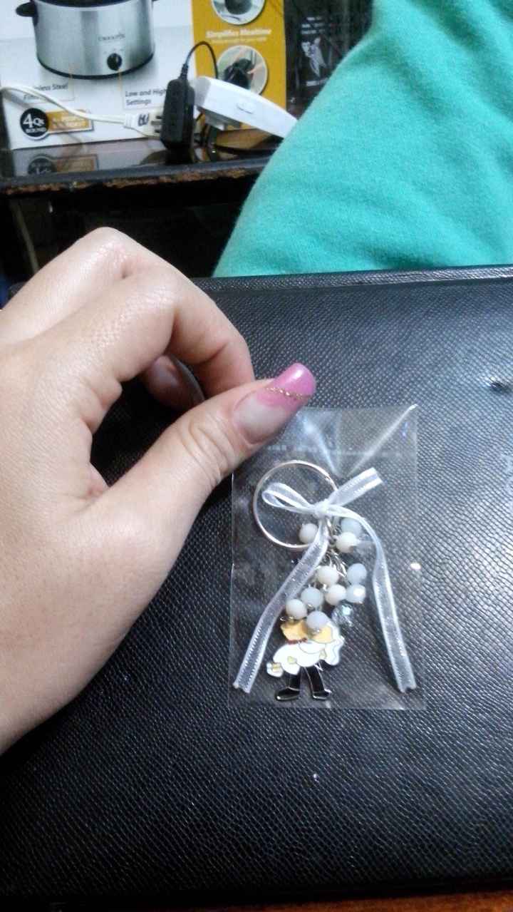 LLavero en bolsita de celofan