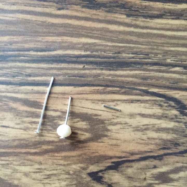 Asi debe quedar el clavito cortado