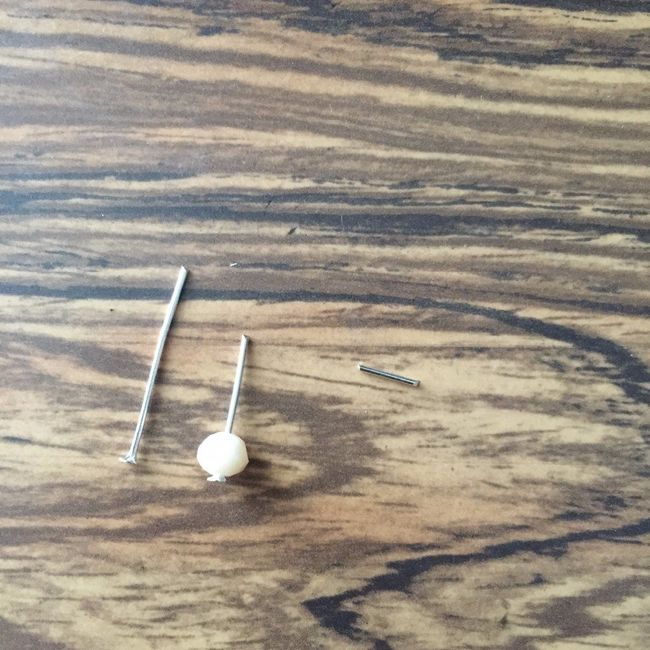 Asi debe quedar el clavito cortado