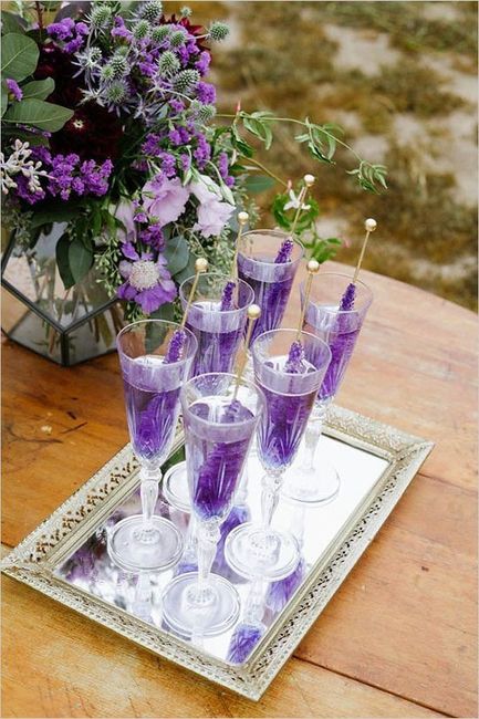 Bodas en color morado 5