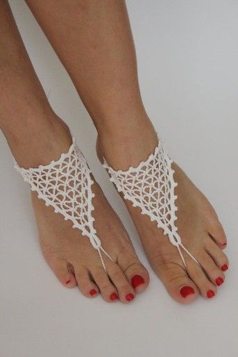 Sandalias descalzas para Bodas en la playa 3