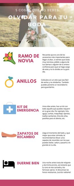 5 cosas para no olvidar