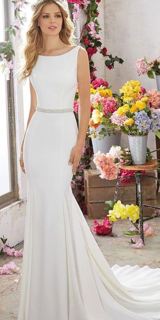 👰Vestidos de novia lisos👰 10