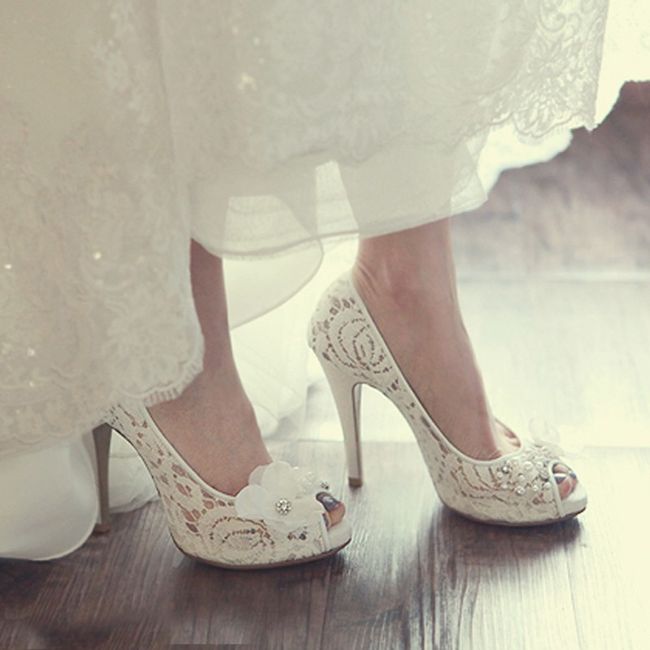 Zapatos de novia: Encaje o lisos - Foro Moda Nupcial - bodas.com.mx