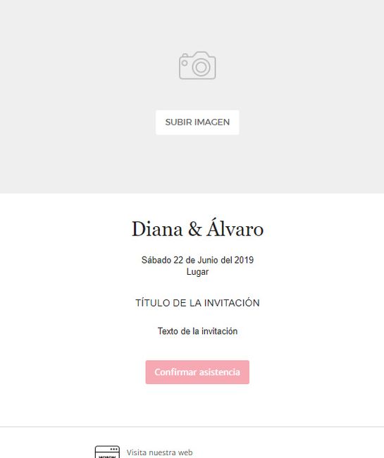 En tu invitación se activará el botón de Confirmar Asistencia
