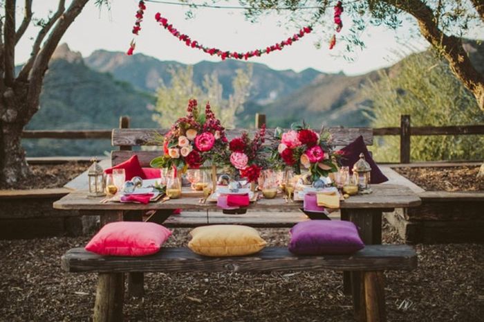 Mesas para Boda estilo Boho Chic 9