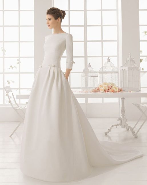 Vestido de novia liso, ¿con cuál te quedas? 2