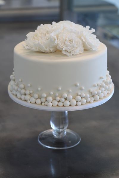 Pasteles de 1 piso: Sencillez y elegancia 3