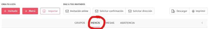 menus