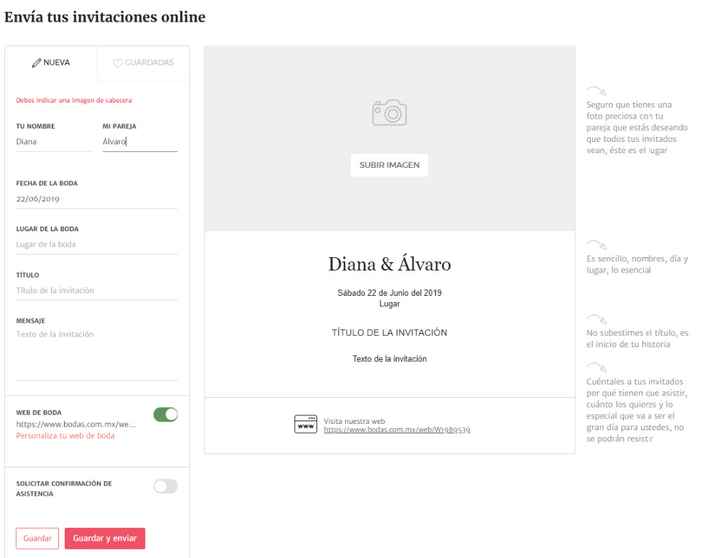 invitacion online