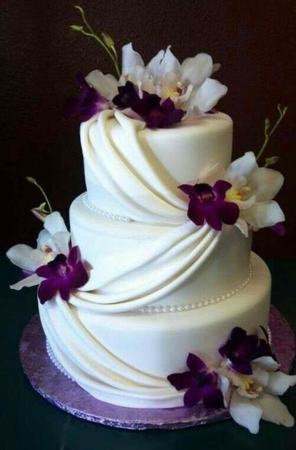 Pasteles para boda en color morado 13