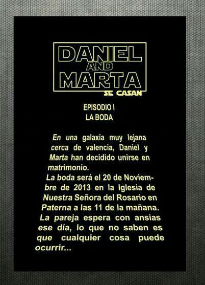 Invitaciones: Boda Star Wars 5