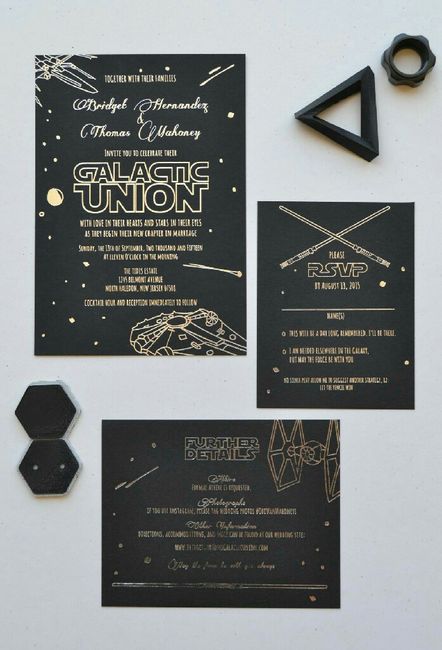 Invitaciones: Boda Star Wars 7
