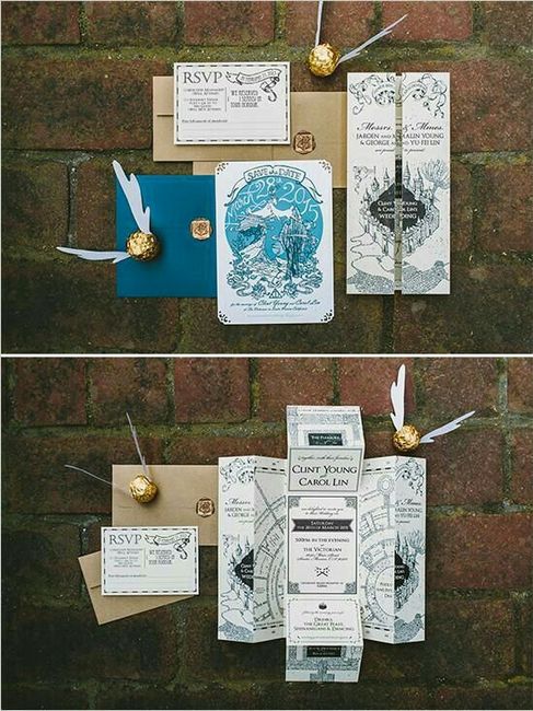 Invitaciones: Boda Harry Potter 3