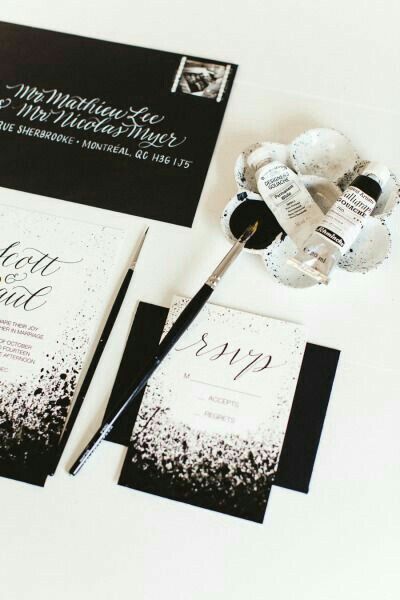 Invitaciones: Black & White 5