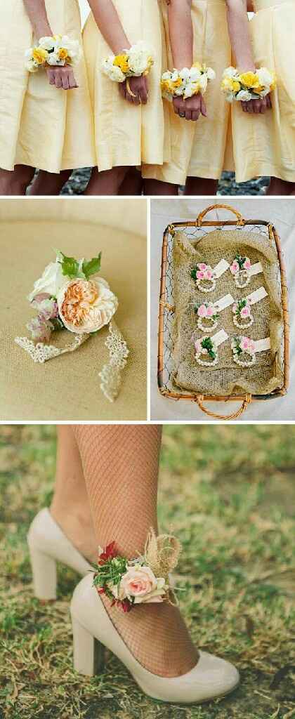 ¿qué podrían usar las damas de honor que las distinga de los demás invitados? - 3