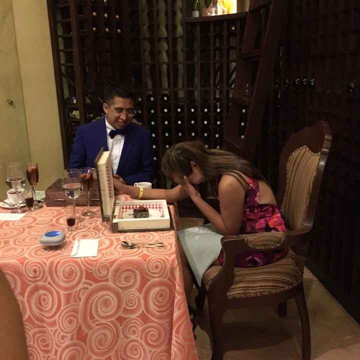 La entregaaaa de mi anillo de compromiso wuuuauuu!!!!' - 1