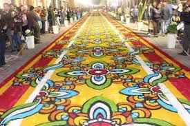 alfombras en todas las calles de huamantla