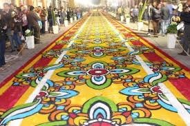 alfombras en todas las calles de huamantla