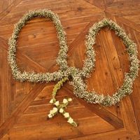 LAZO CON FLOR NATURAL ESTILO VINTAGE