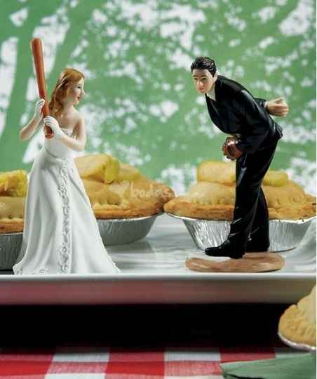 Novios para pastel Beisbol
