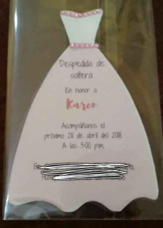 Invitaciones diy de la despedida de soltera. - 1