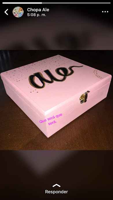 Sí!! también yo hice las letras y el diseo, TODO!!! Así se los pedí 