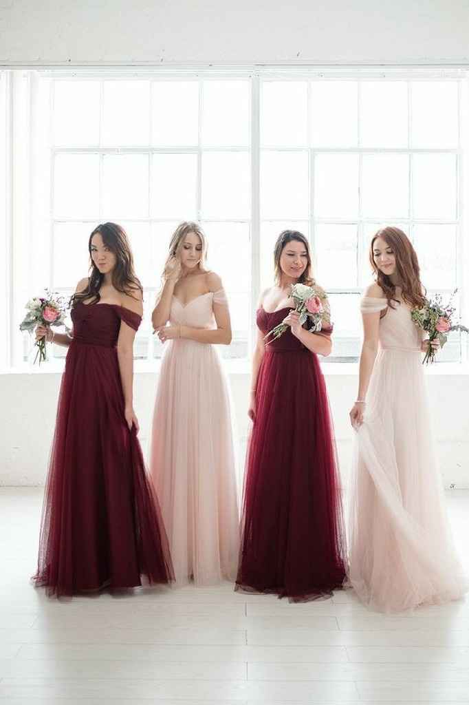 Me gustaría que mis damas vayan de color... - 1