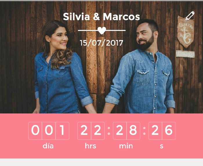 ¿Cuántos días faltan para tu día B? - 1