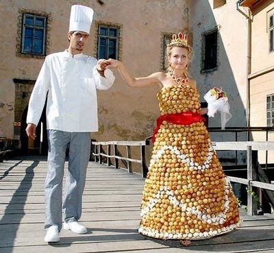 vestido de ferrero roche jajajaja
