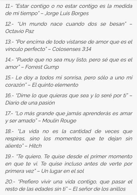 Frase para invitación 6