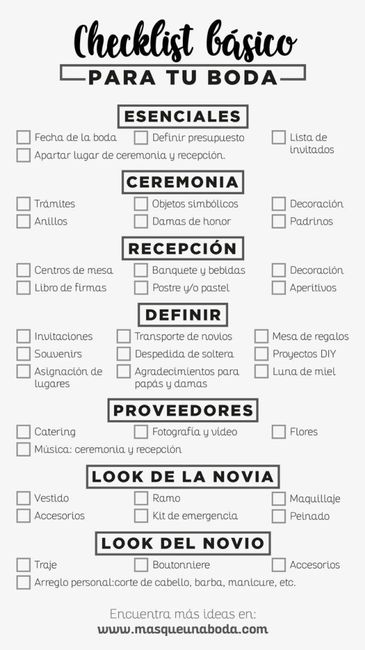 Quehaceres de una boda 👰🏻 2