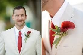 Colores: corbata del novio en rojo 2