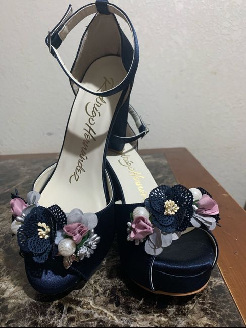 Zapatos de novia en azul - 1